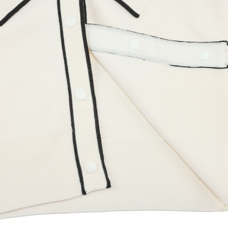 RIBBON V-NECK CARDIGAN