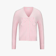 RIBBON V-NECK CARDIGAN