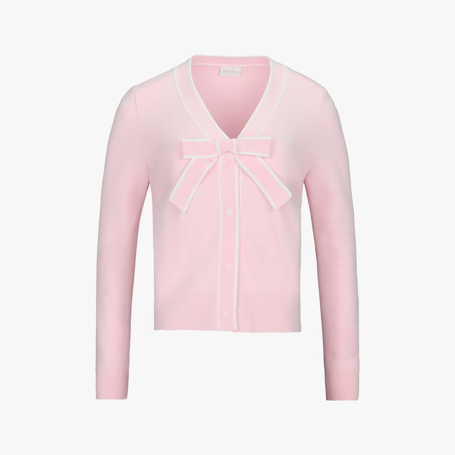 RIBBON V-NECK CARDIGAN