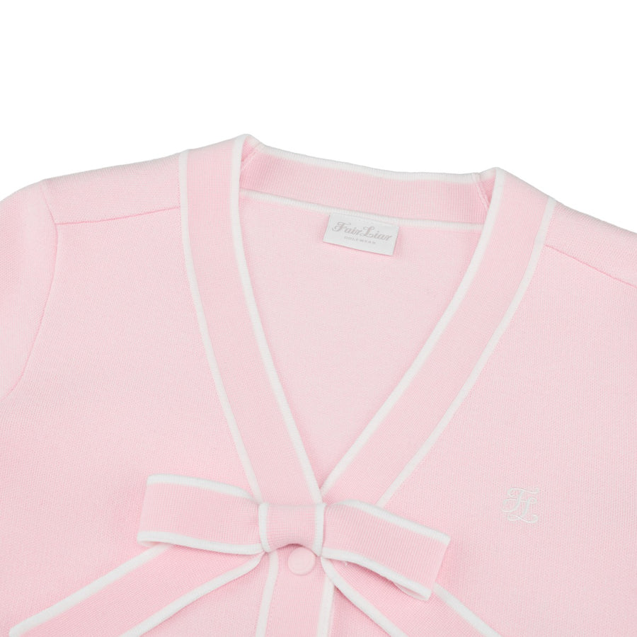 RIBBON V-NECK CARDIGAN