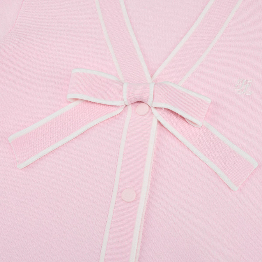 RIBBON V-NECK CARDIGAN