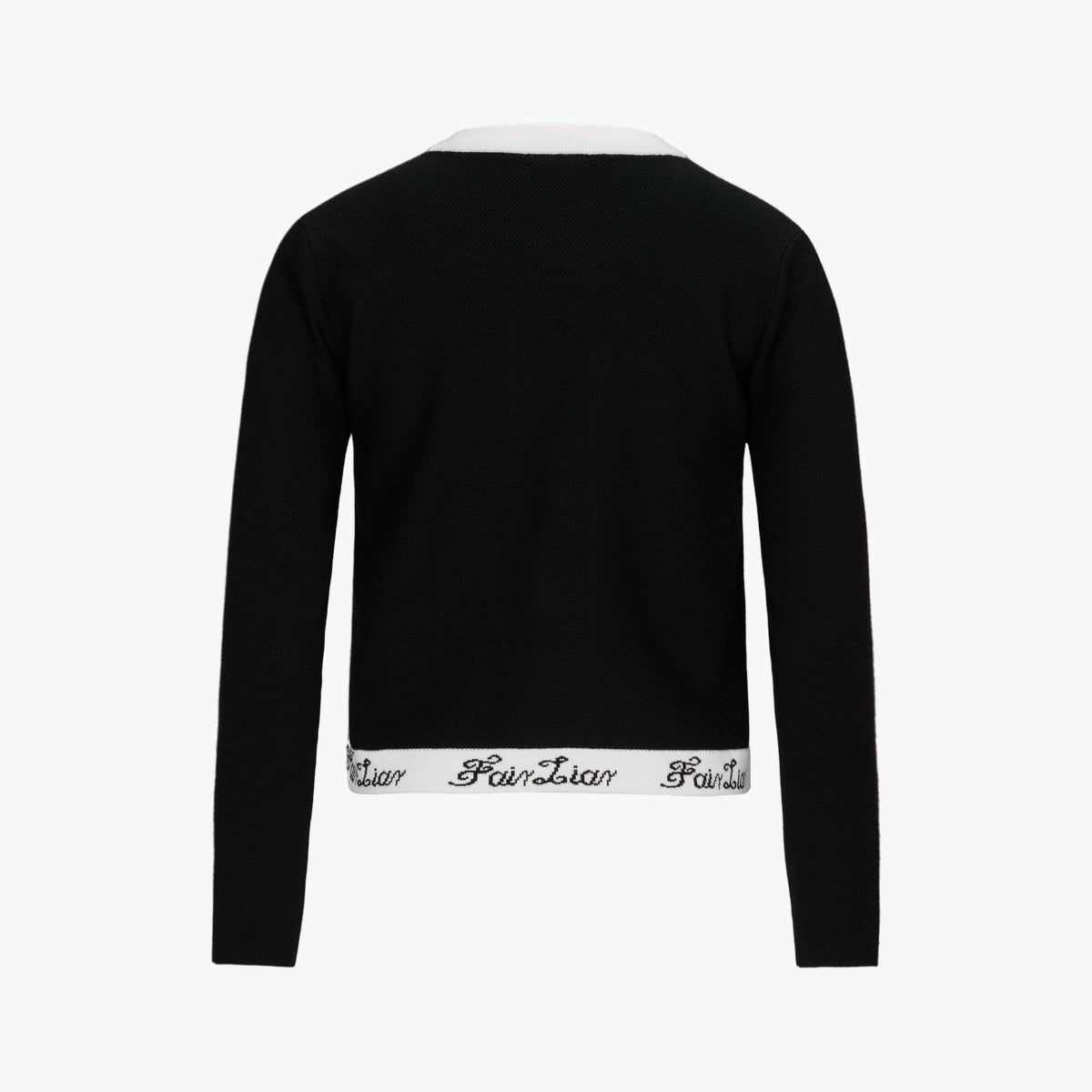 RIBBON ZIPPER CARDIGAN