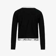 RIBBON ZIPPER CARDIGAN