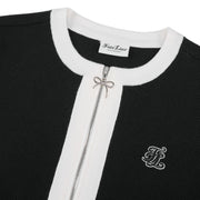 RIBBON ZIPPER CARDIGAN