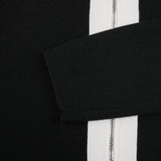 RIBBON ZIPPER CARDIGAN