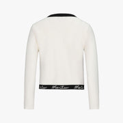 RIBBON ZIPPER CARDIGAN