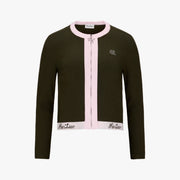 RIBBON ZIPPER CARDIGAN