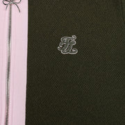 RIBBON ZIPPER CARDIGAN