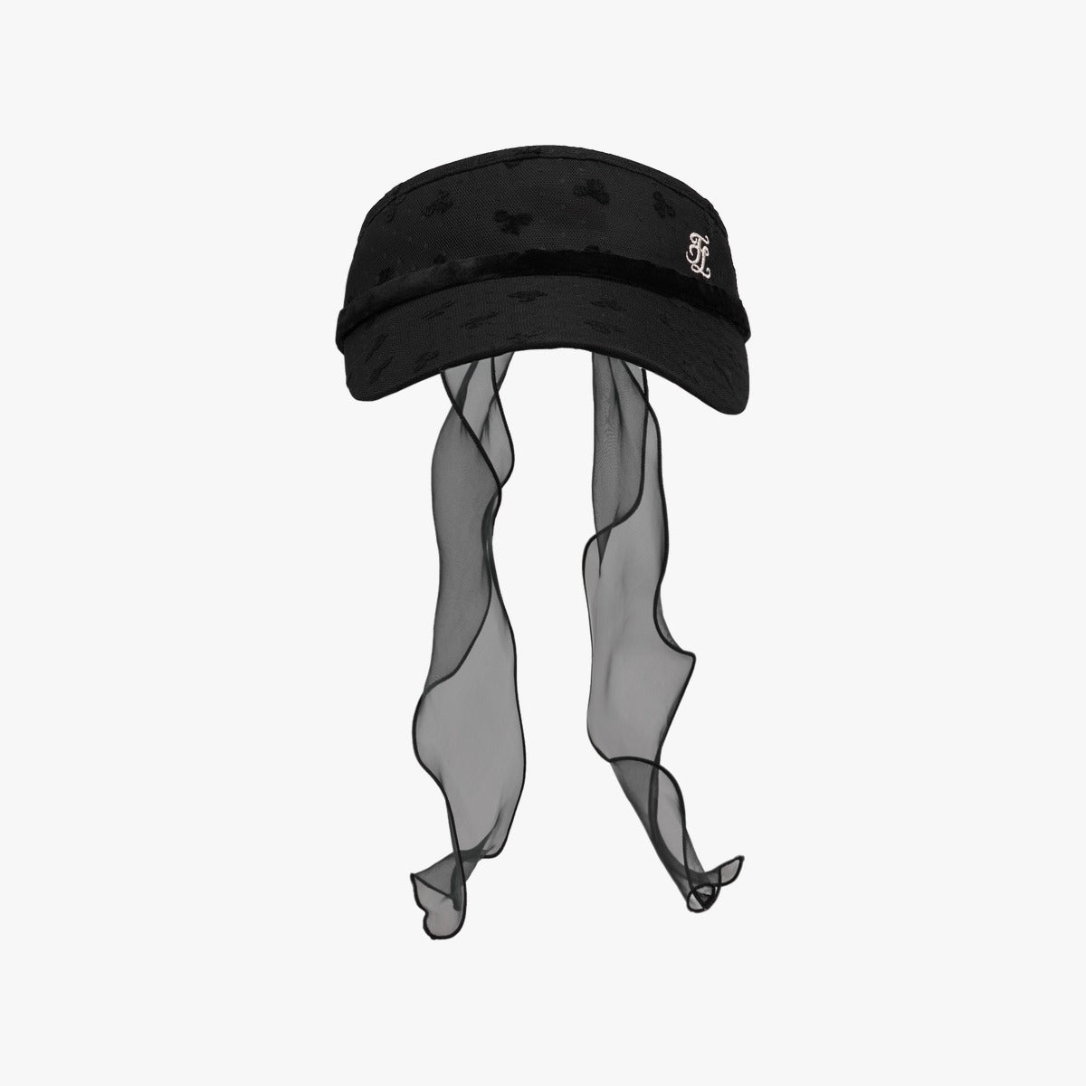 RIBBON VELVET VISOR