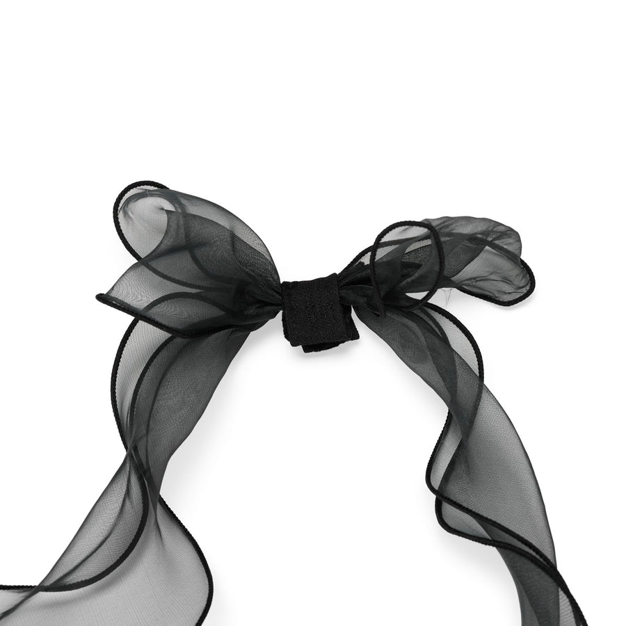 RIBBON VELVET VISOR