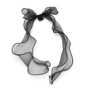 RIBBON VELVET VISOR
