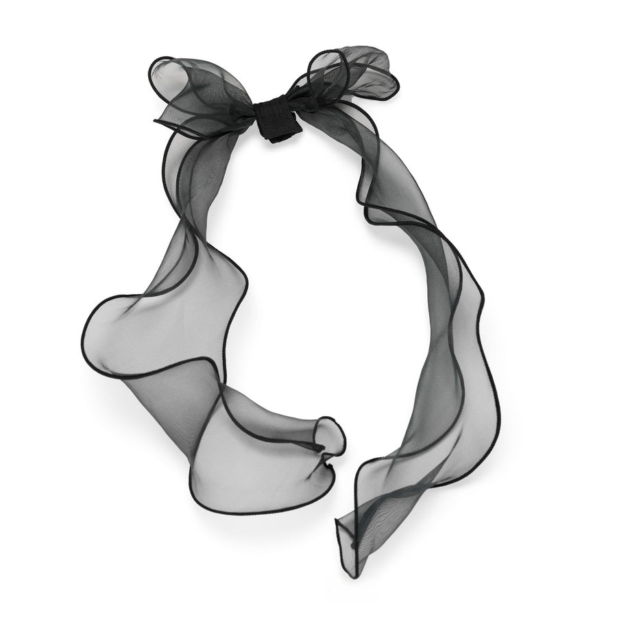 RIBBON VELVET VISOR