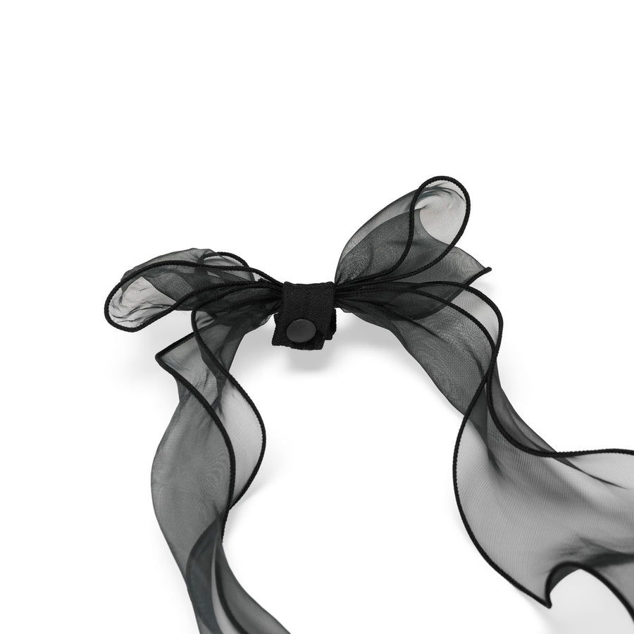 RIBBON VELVET VISOR