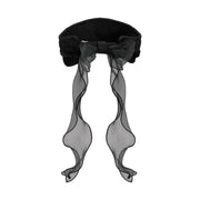 RIBBON VELVET VISOR