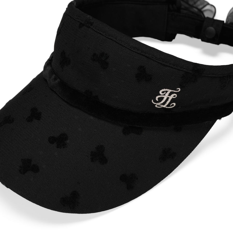 RIBBON VELVET VISOR
