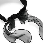 RIBBON VELVET VISOR