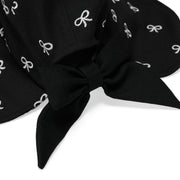 RIBBON EMBROIDED WIDE BUCKET HAT