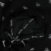 RIBBON EMBROIDED WIDE BUCKET HAT