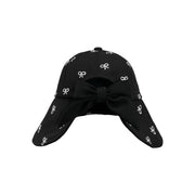 RIBBON EMBROIDED WIDE BUCKET HAT
