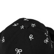 RIBBON EMBROIDED WIDE BUCKET HAT