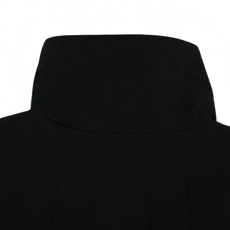 CROPPED SHIRRING ZIP-UP JACKET