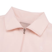 CROPPED SHIRRING ZIP-UP JACKET