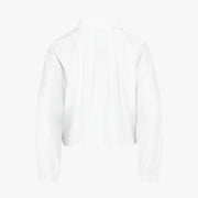 CROPPED SHIRRING ZIP-UP JACKET