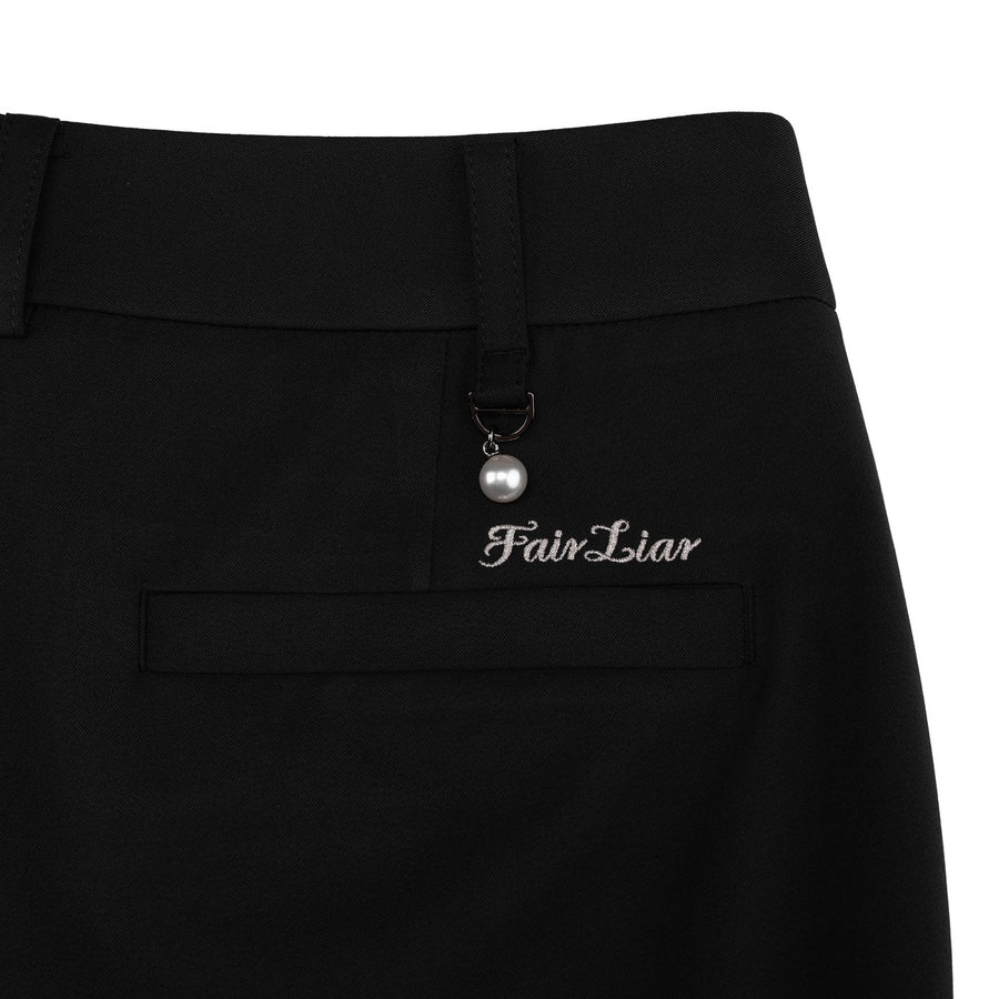 SIDE RIBBON SEMI-BOOTCUT PANTS
