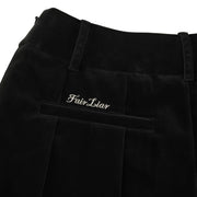 GLOSSY LACE PLEATED SKIRT