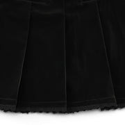 GLOSSY LACE PLEATED SKIRT