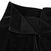 GLOSSY LACE PLEATED SKIRT