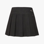 SIDE RIBBON CHECK SKIRT