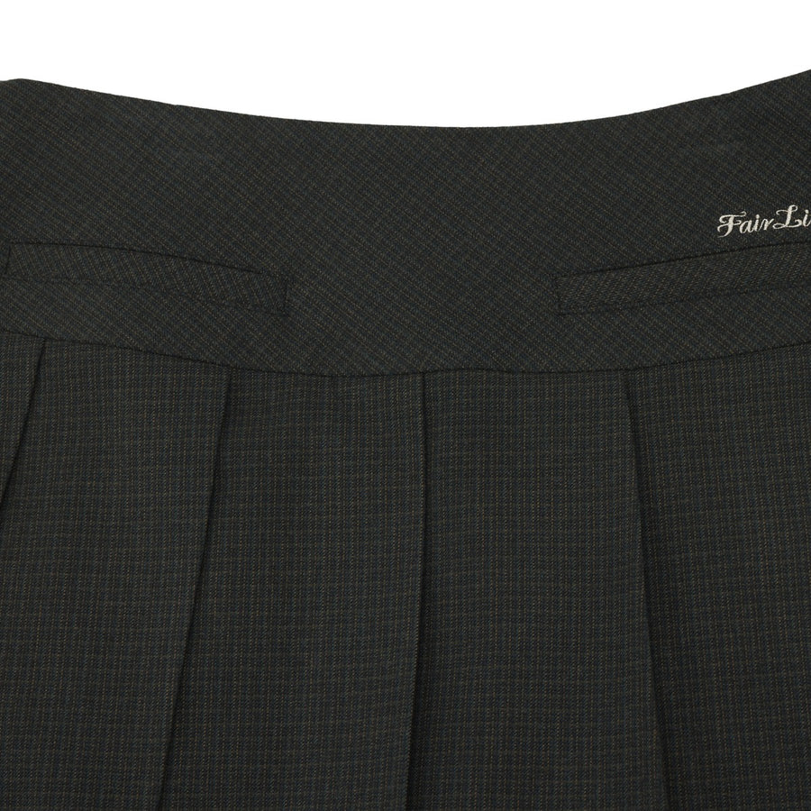 SIDE RIBBON CHECK SKIRT