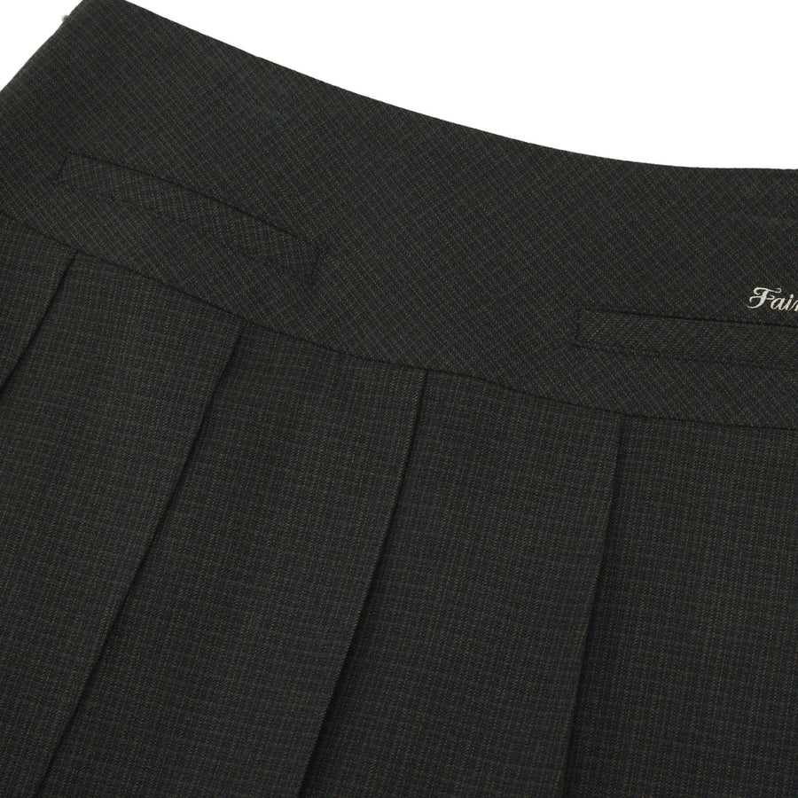 SIDE RIBBON CHECK SKIRT