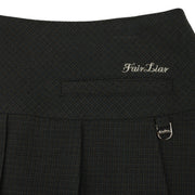 SIDE RIBBON CHECK SKIRT