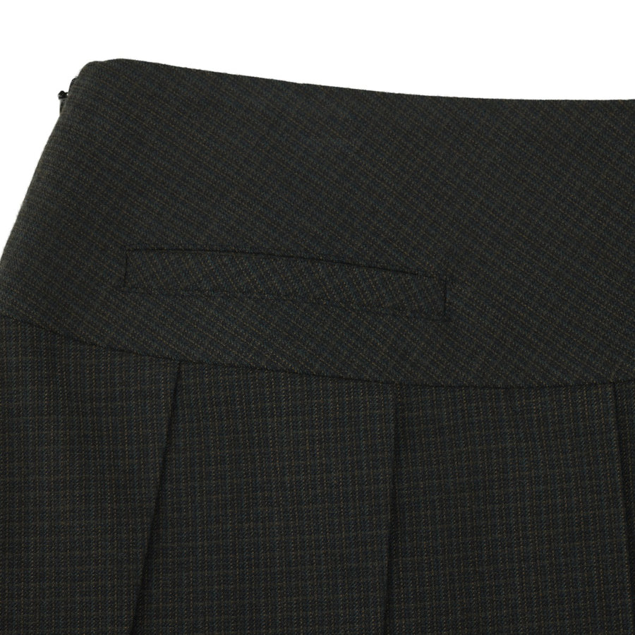 SIDE RIBBON CHECK SKIRT