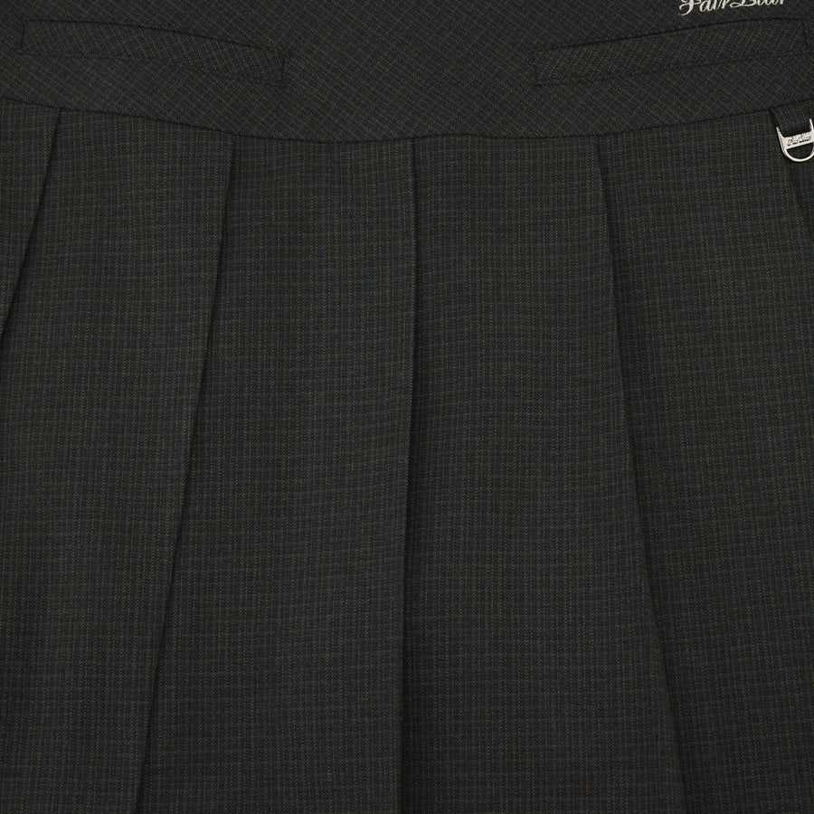 SIDE RIBBON CHECK SKIRT