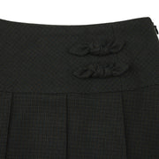 SIDE RIBBON CHECK SKIRT