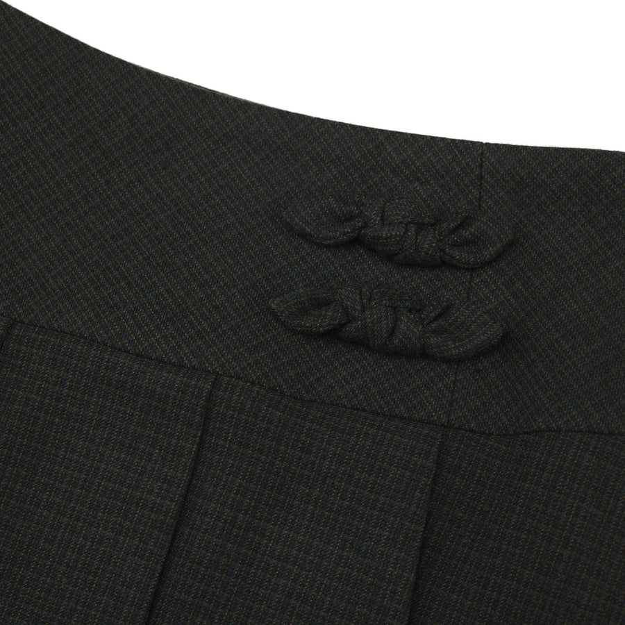 SIDE RIBBON CHECK SKIRT