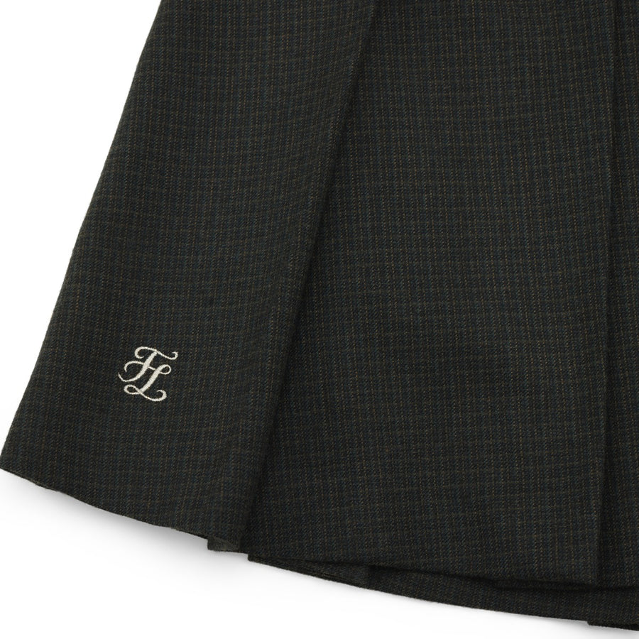 SIDE RIBBON CHECK SKIRT