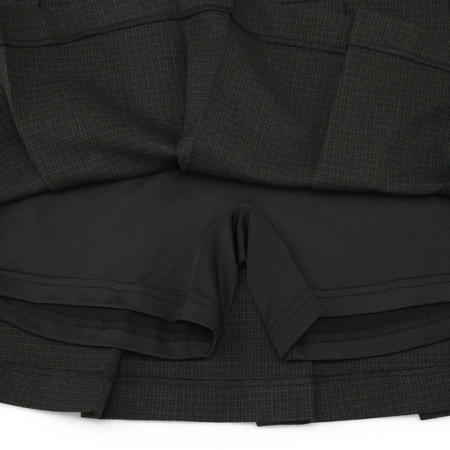 SIDE RIBBON CHECK SKIRT