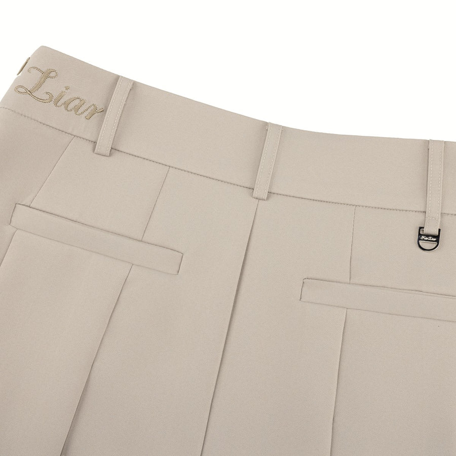 PLEATED SHORT PANTS SKIRT