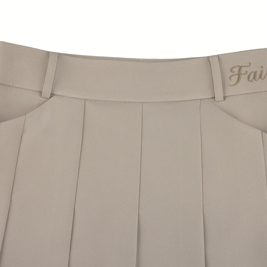 PLEATED SHORT PANTS SKIRT