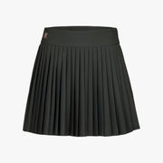 PIQUE BACK LOGO PLEATED SKIRT