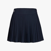 PIQUE BACK LOGO PLEATED SKIRT