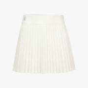 PIQUE BACK LOGO PLEATED SKIRT