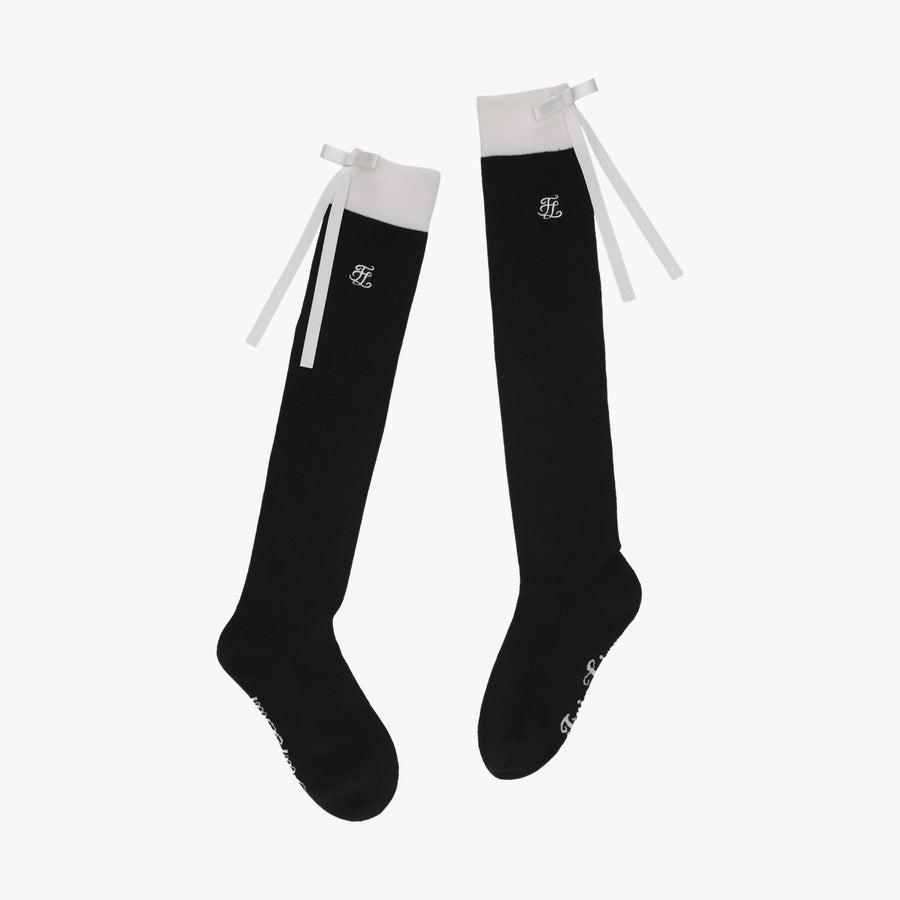 RIBBON ACCENT KNEE-HIGH SOCKS