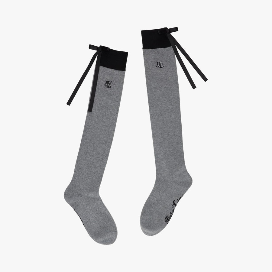 RIBBON ACCENT KNEE-HIGH SOCKS