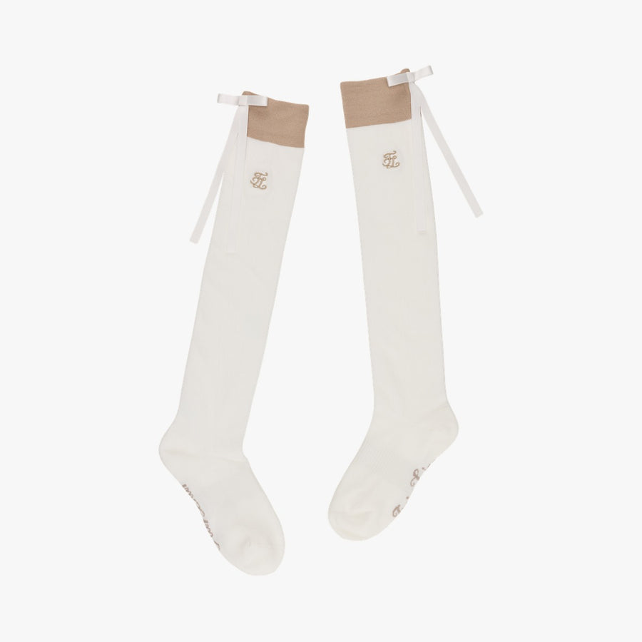 RIBBON ACCENT KNEE-HIGH SOCKS