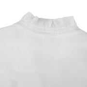 RUFFLED V-NECK T-SHIRT
